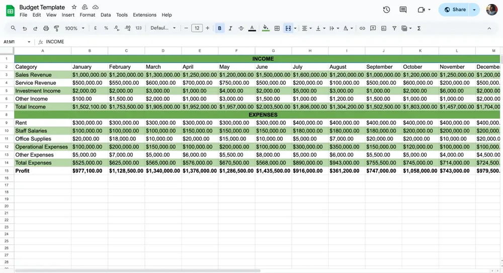 Passen Sie die Tabelle an