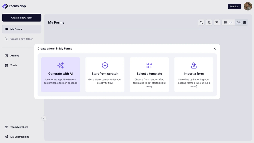 Choose a way to start