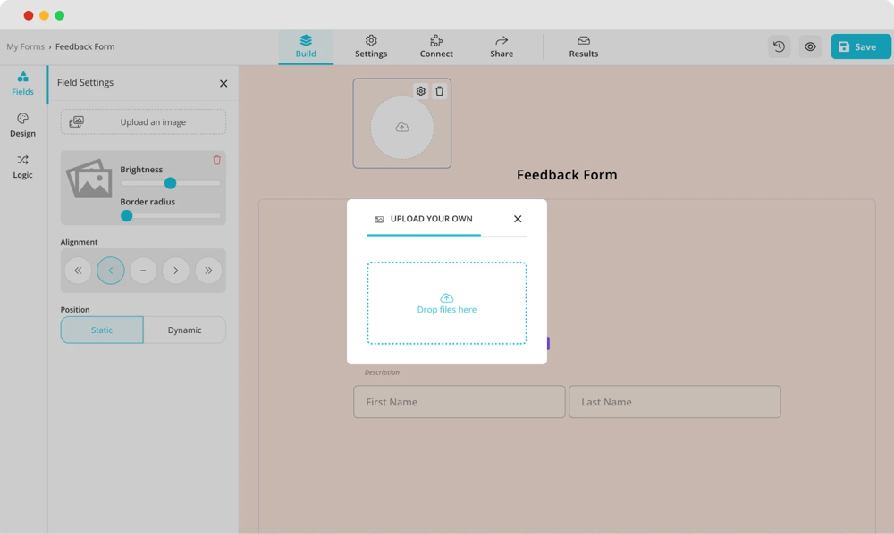 Anpassen des Designs Ihrer Umfrage