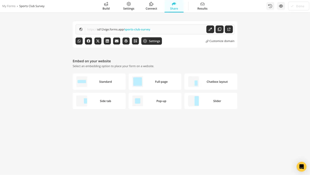 Spor kulübü anketinizi paylaşın