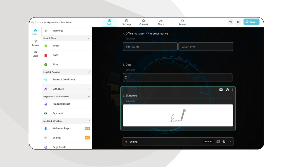 Ajoutez vos questions de formulaire