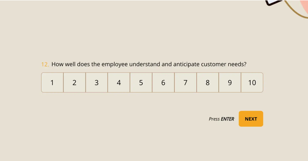 Eine Frage zur Kundenorientierung