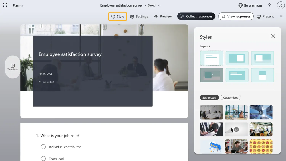 Gestalten Sie Ihre Umfrage
