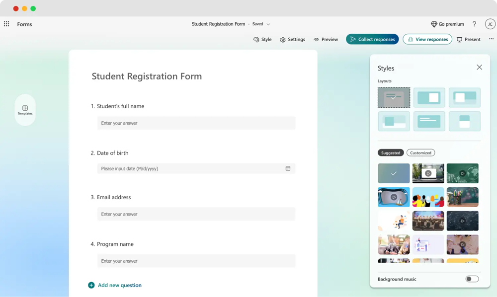Diseña tu formulario
