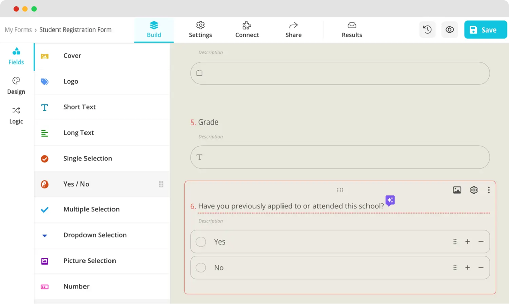 Revise todos los campos dedicados