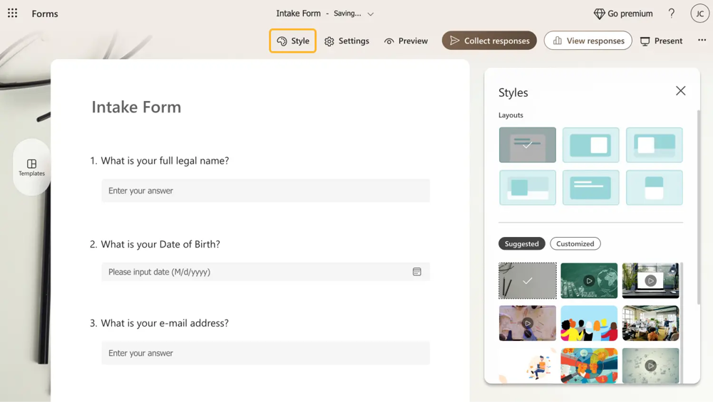 Ayarları özelleştirin
