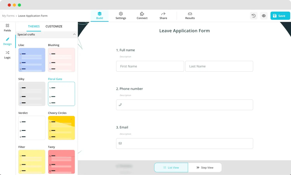 Personnaliser le design du formulaire