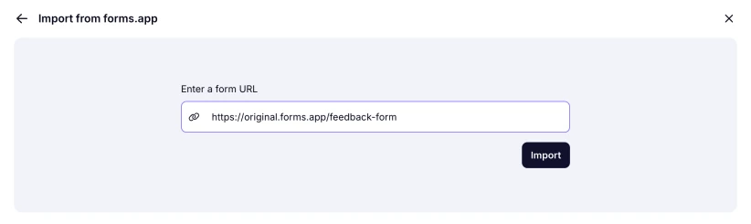 An image that shows the import option
