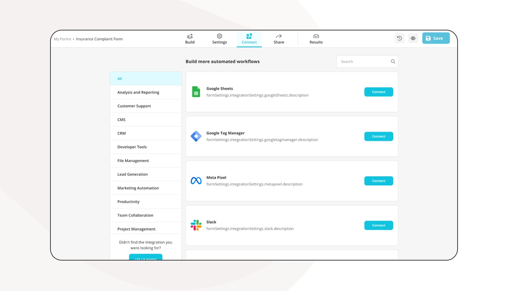 Partagez votre formulaire