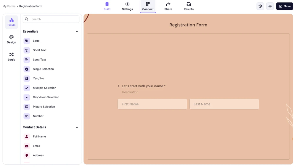 Create forms in forms.app