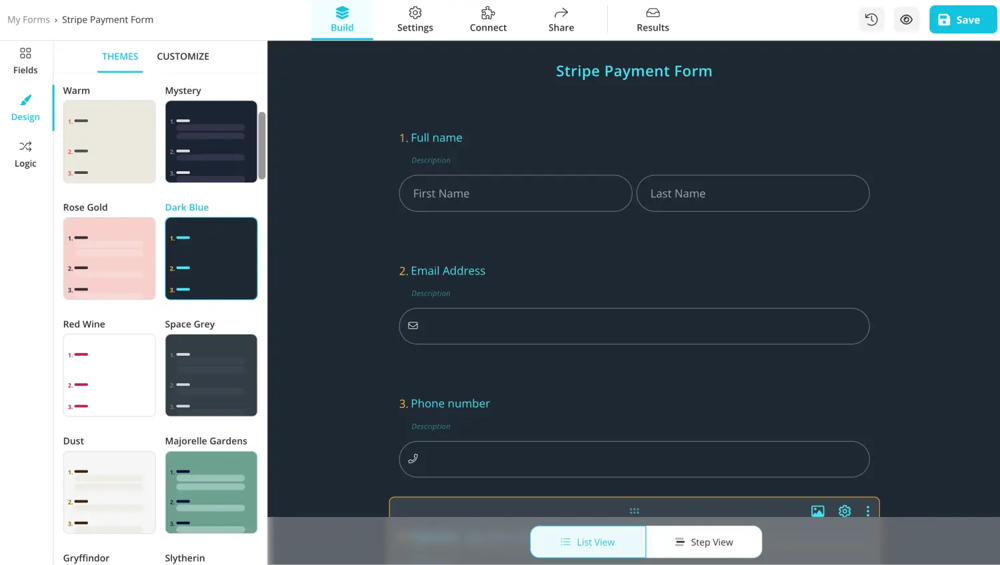 Gestalten Sie Ihr Formular