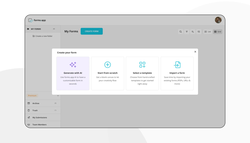 Elija una opción de inicio