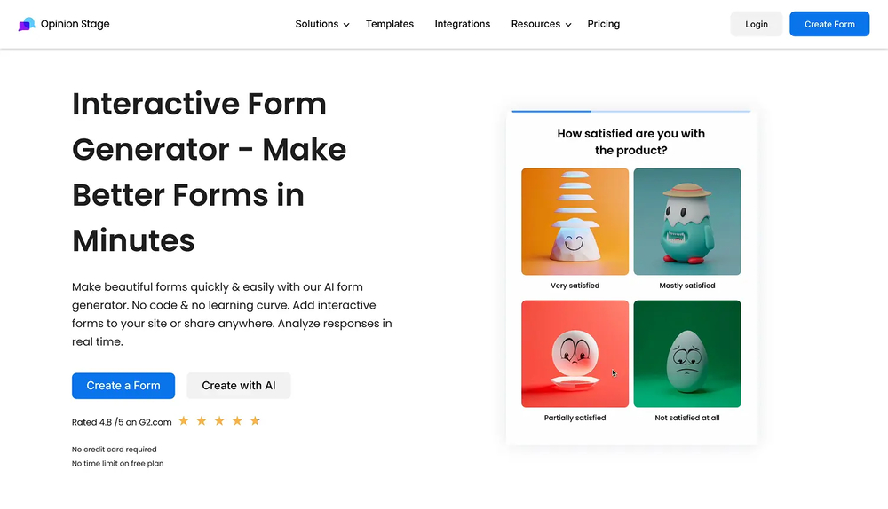 #4 GDPR-compliant form builder alternative - Opinion Stage
