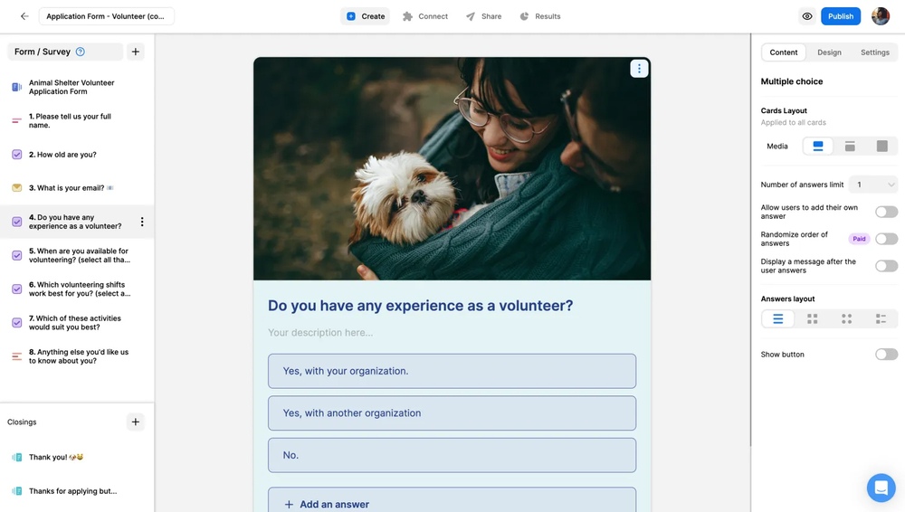 Workspace of Opinion Stage