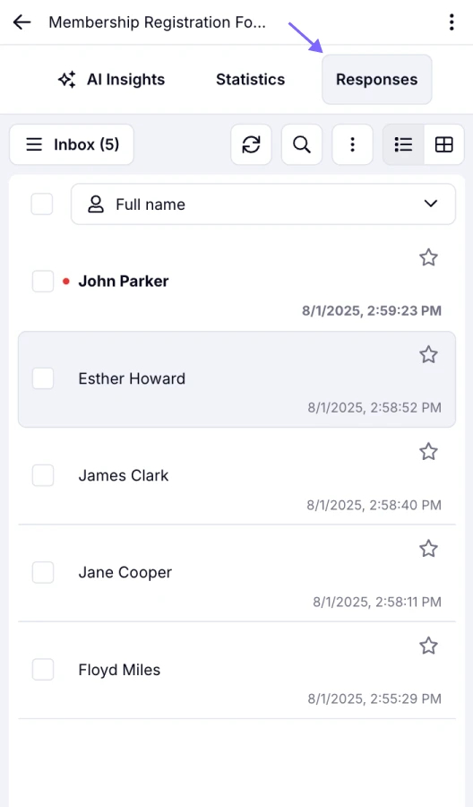 An image showing the āResultsā tab
