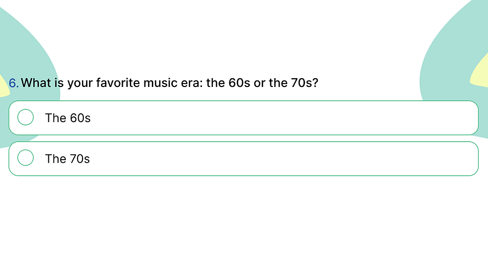 Une question This or That liée à la musique