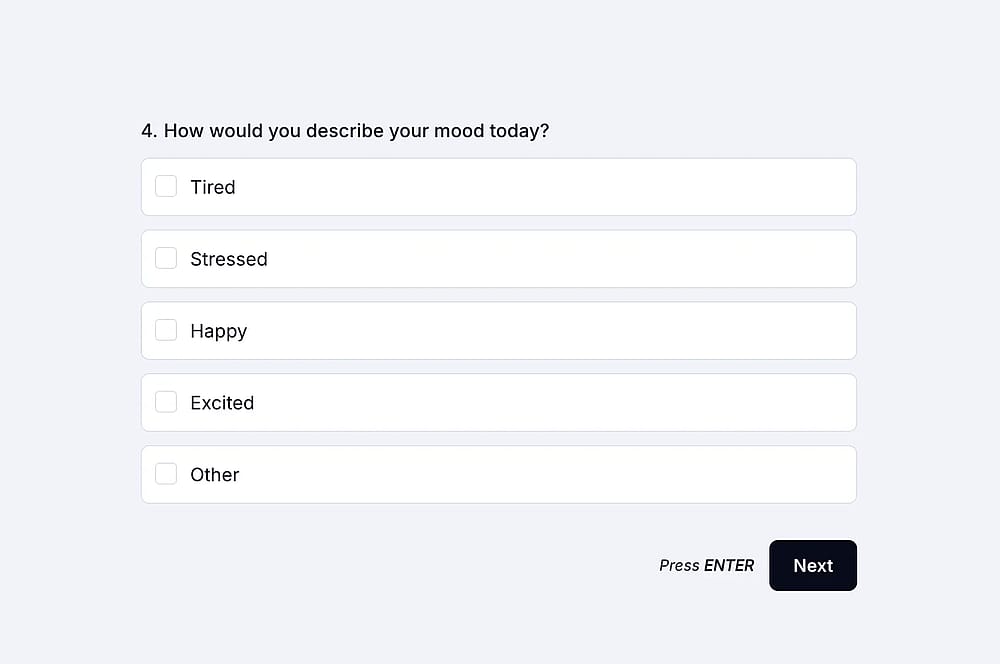 An example popular poll question