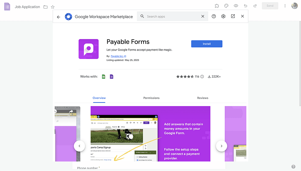 Payable Forms