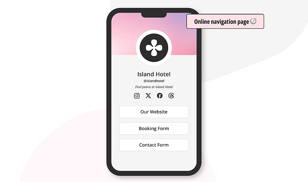 Using forms.app Profile as an online navigation page