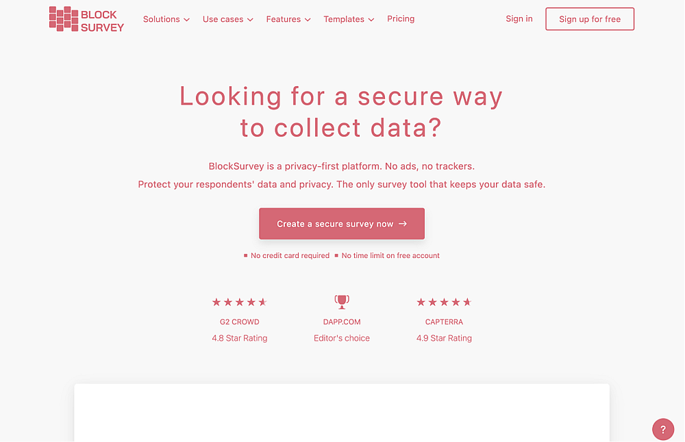 #23 SurveyMonkey-Alternative - BlockSurvey