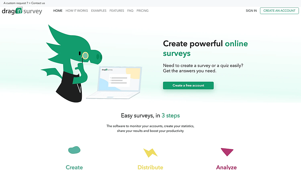 #3 SurveyMonkey-Alternative - Drag'n Survey