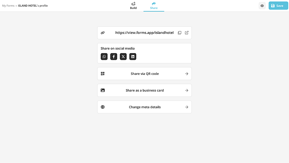 Share your profile