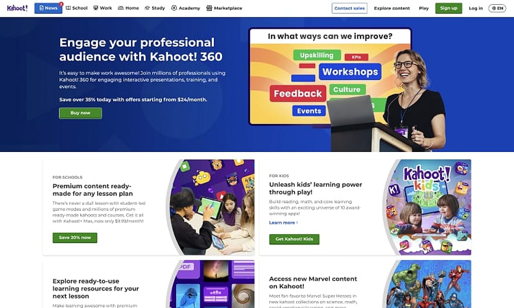 #9 ProProfs quiz maker alternative - Kahoot!