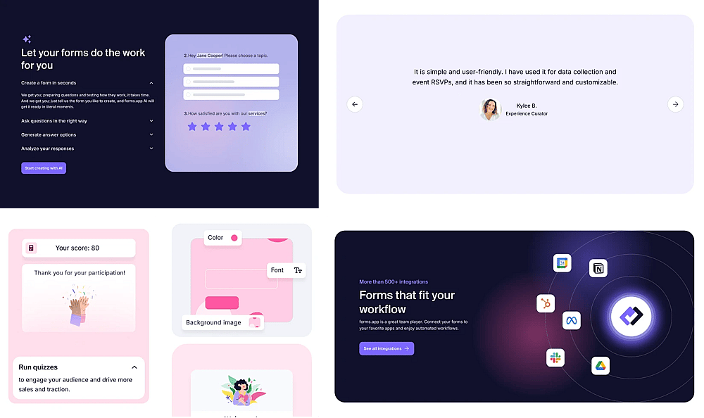 The new page elements designed to better inform people and help them navigate