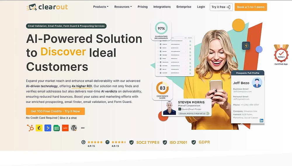 Homepage of Clearout