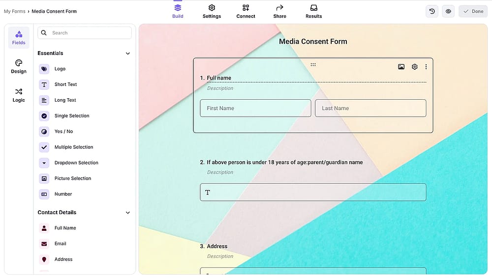 Add essential fields