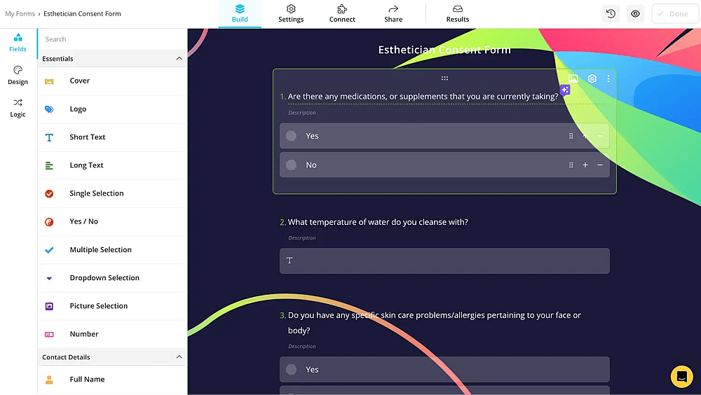 Edit the questions