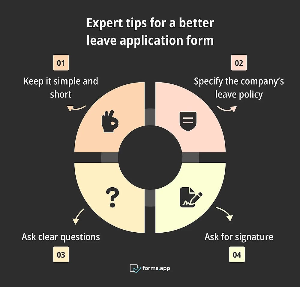 Pro tips for leave application forms