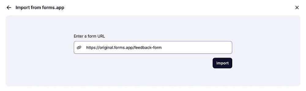 An image that shows the import option