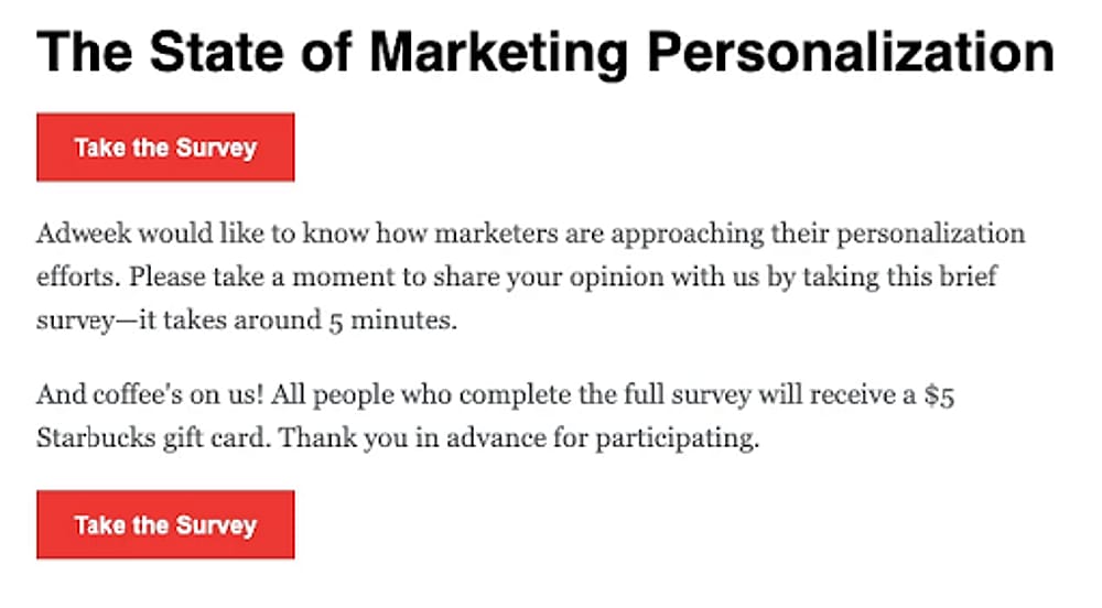 Email from Adweek