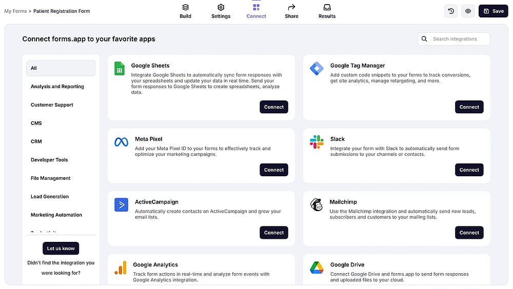 Use integrations