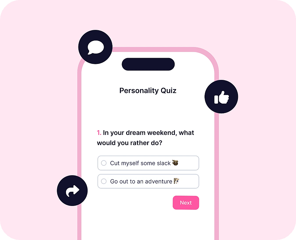Tenha mais engajamento com quizzes interativos