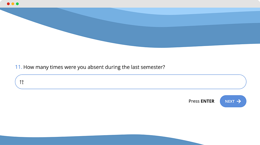 A question example about quantitative research about academic performance