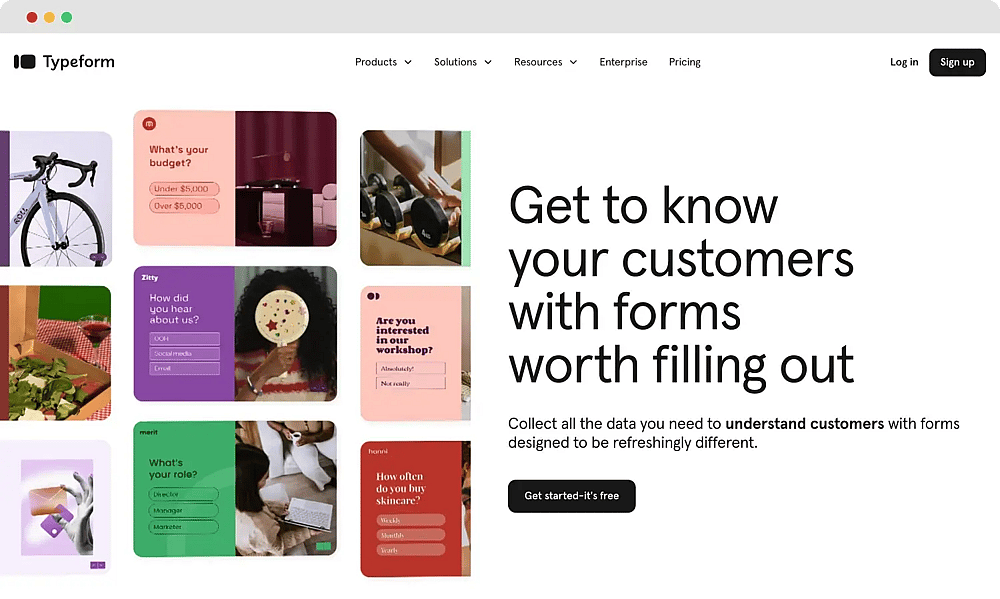 Inicie sesión en su cuenta de Typeform