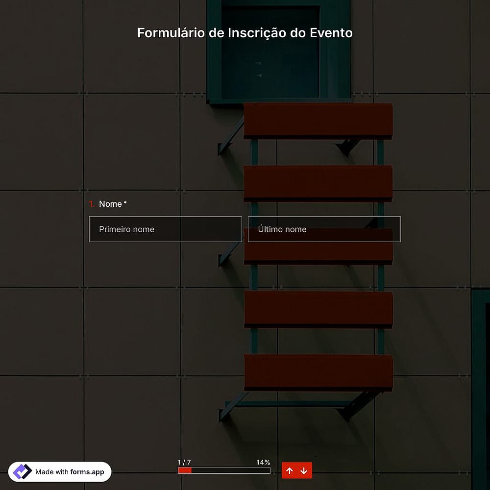 Modelo de Formulário de Inscrição para Eventos Online