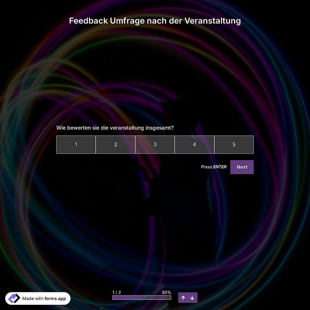 Vorlage für Feedback-Umfragen nach Veranstaltungen