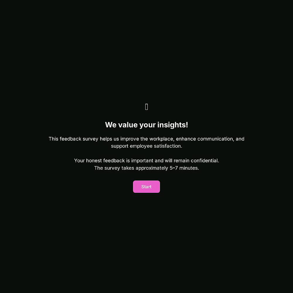 Employee Feedback Survey Template
