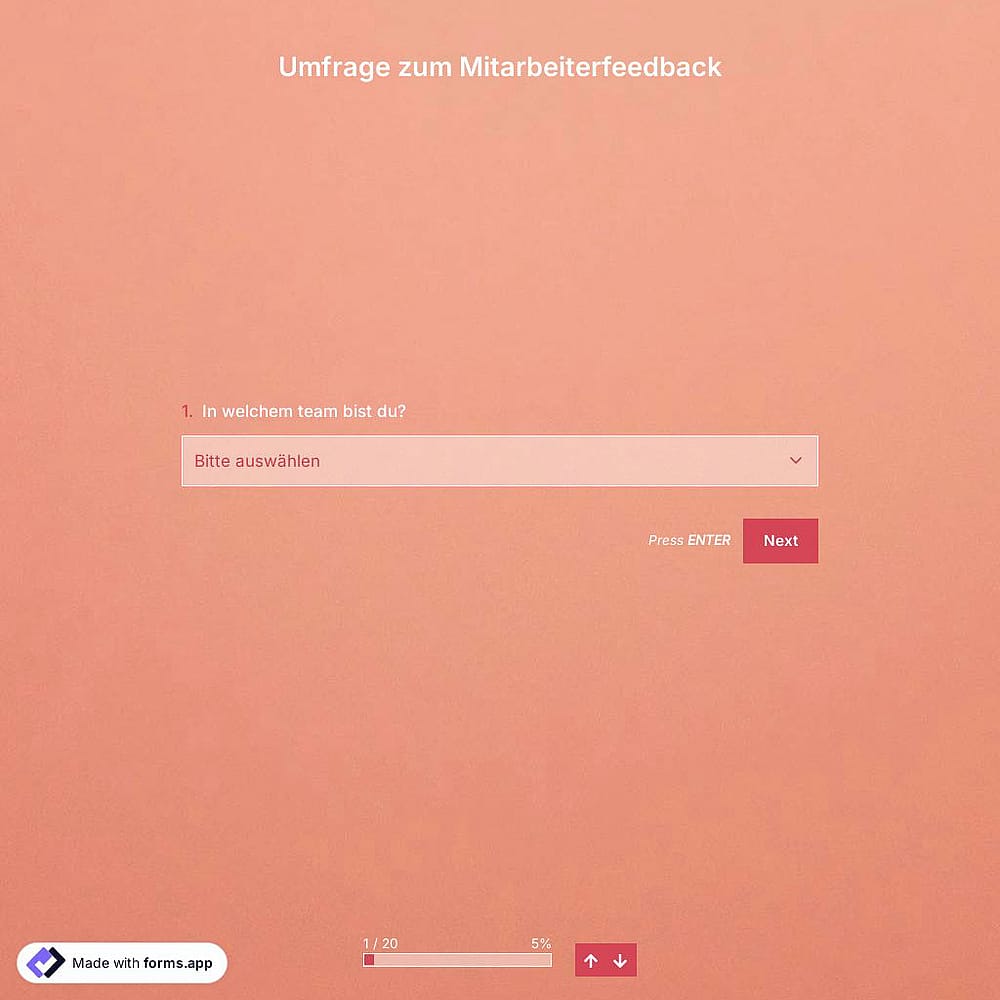 Vorlage für Mitarbeiterbefragungen