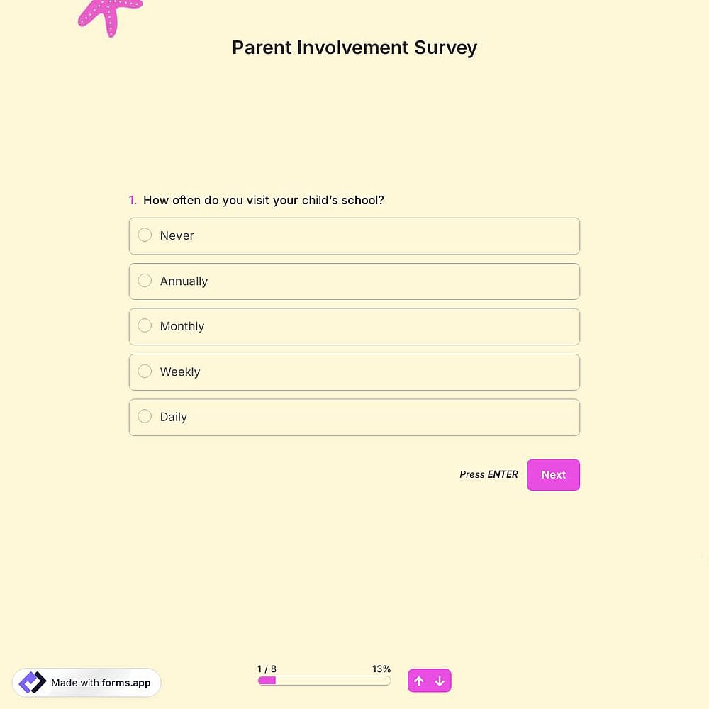 Parent Involvement Survey