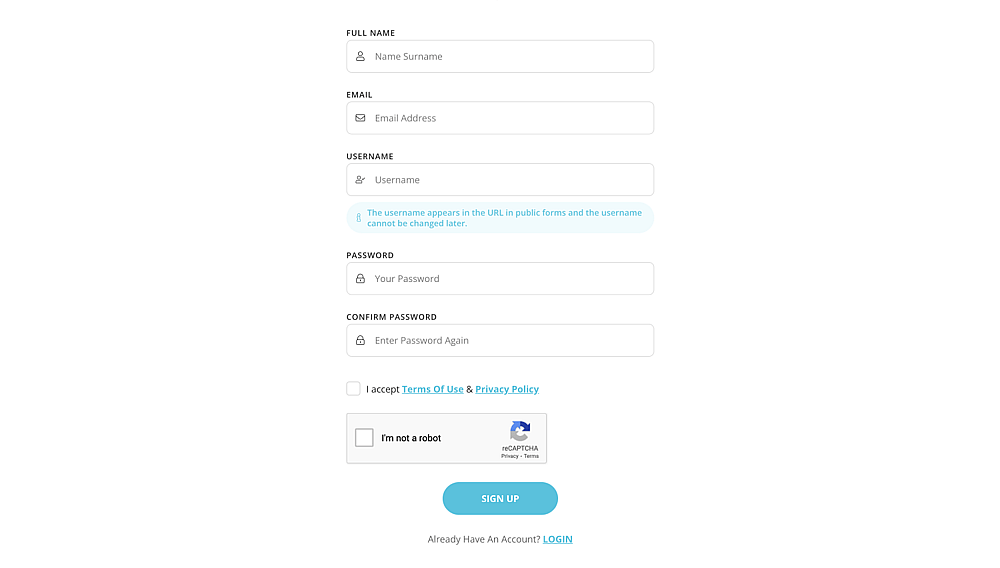 Create an account or sign in to your existing account