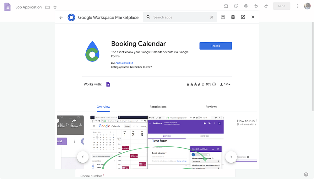 Booking Calendar