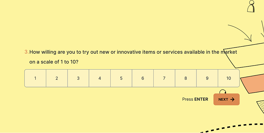 A survey question about the discovery stage