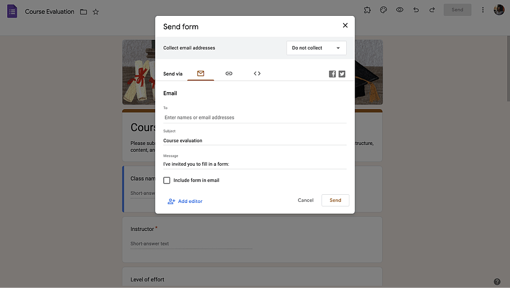 Share your feedback form