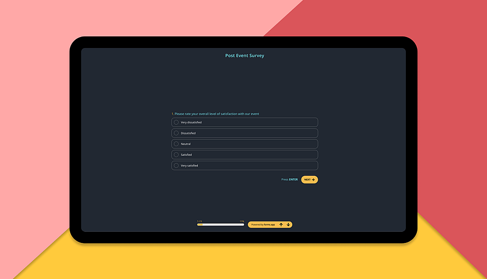 A lead generation survey example