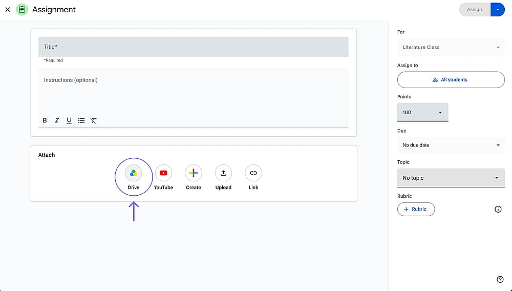 Click the “Drive” button
