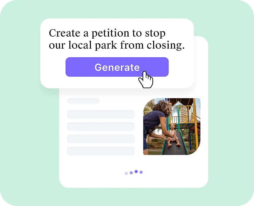 Drag and drop or start with AI generator